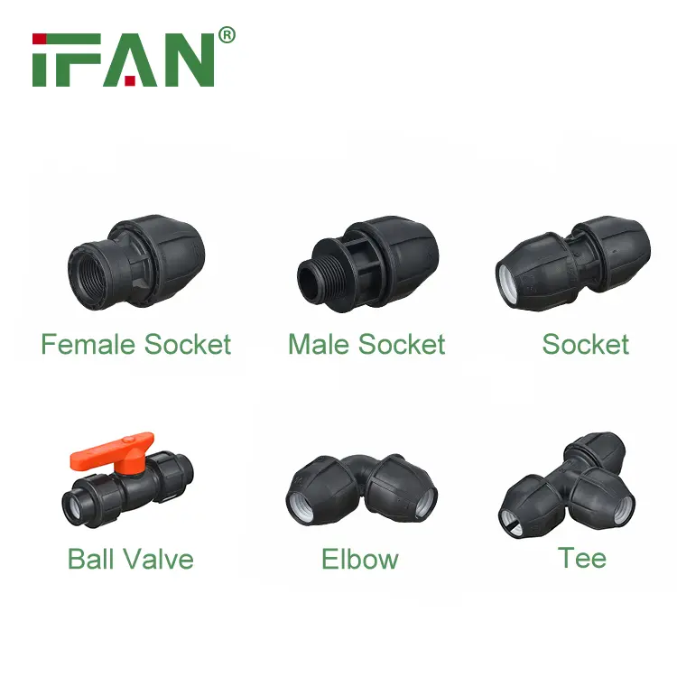 Plastic Irrigation System HDPE Pipe Fittings